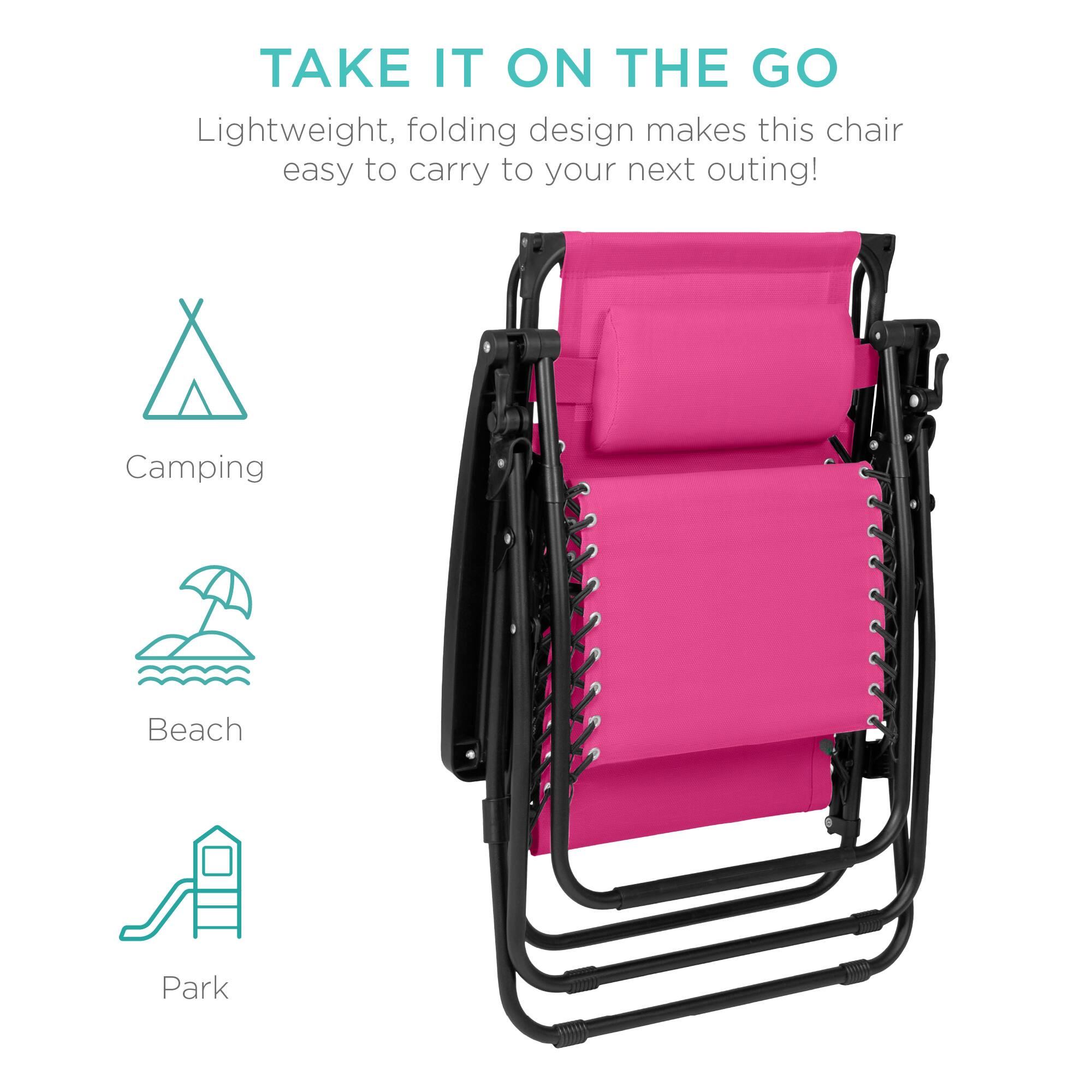 TAKE IT ON THE GO

Lightweight, folding design makes this chair easy to carry to your next outing!

Camping  
Beach  
Park