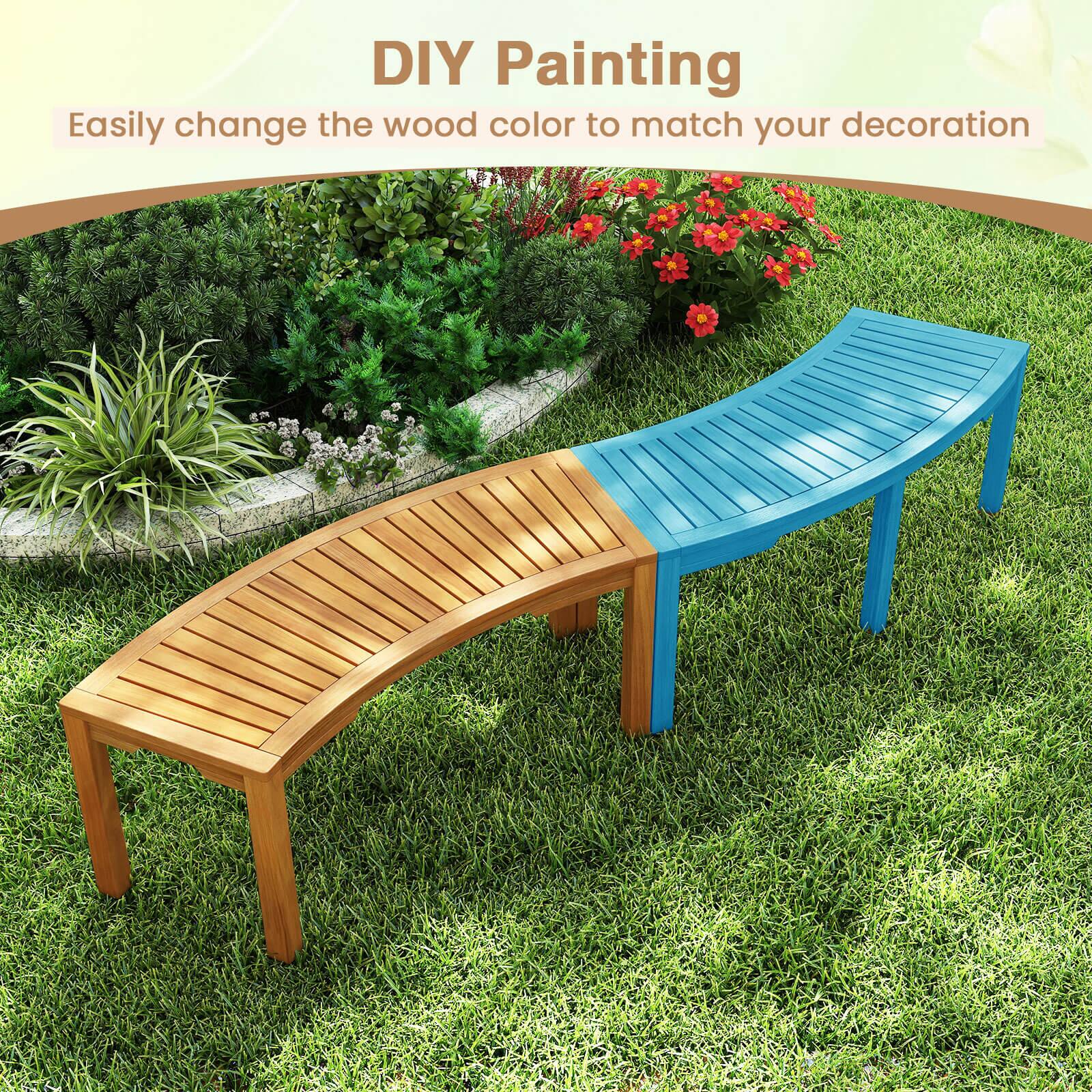 DIY Painting  
Easily change the wood color to match your decoration