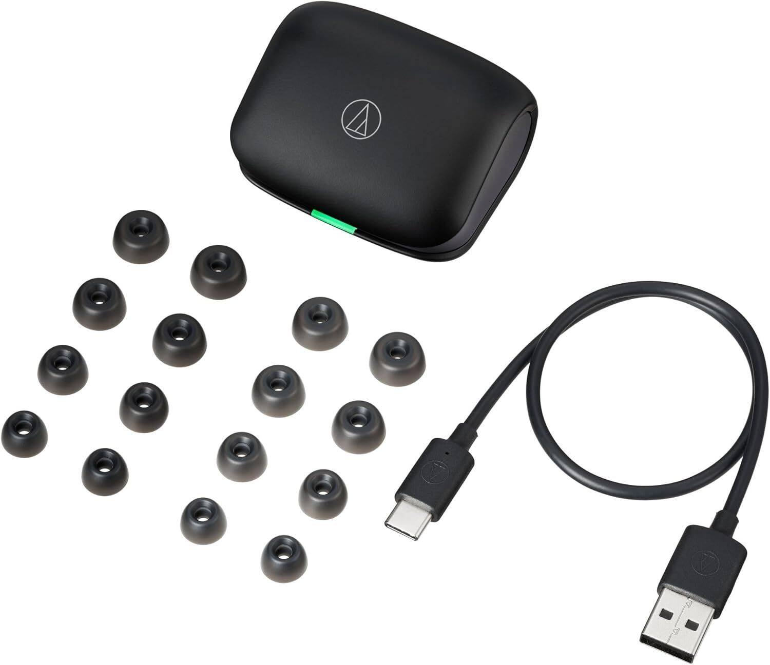 Back. Audio-Technica - Audio-Technica ATH-TWX7 Truly Wireless Earbuds - Black.