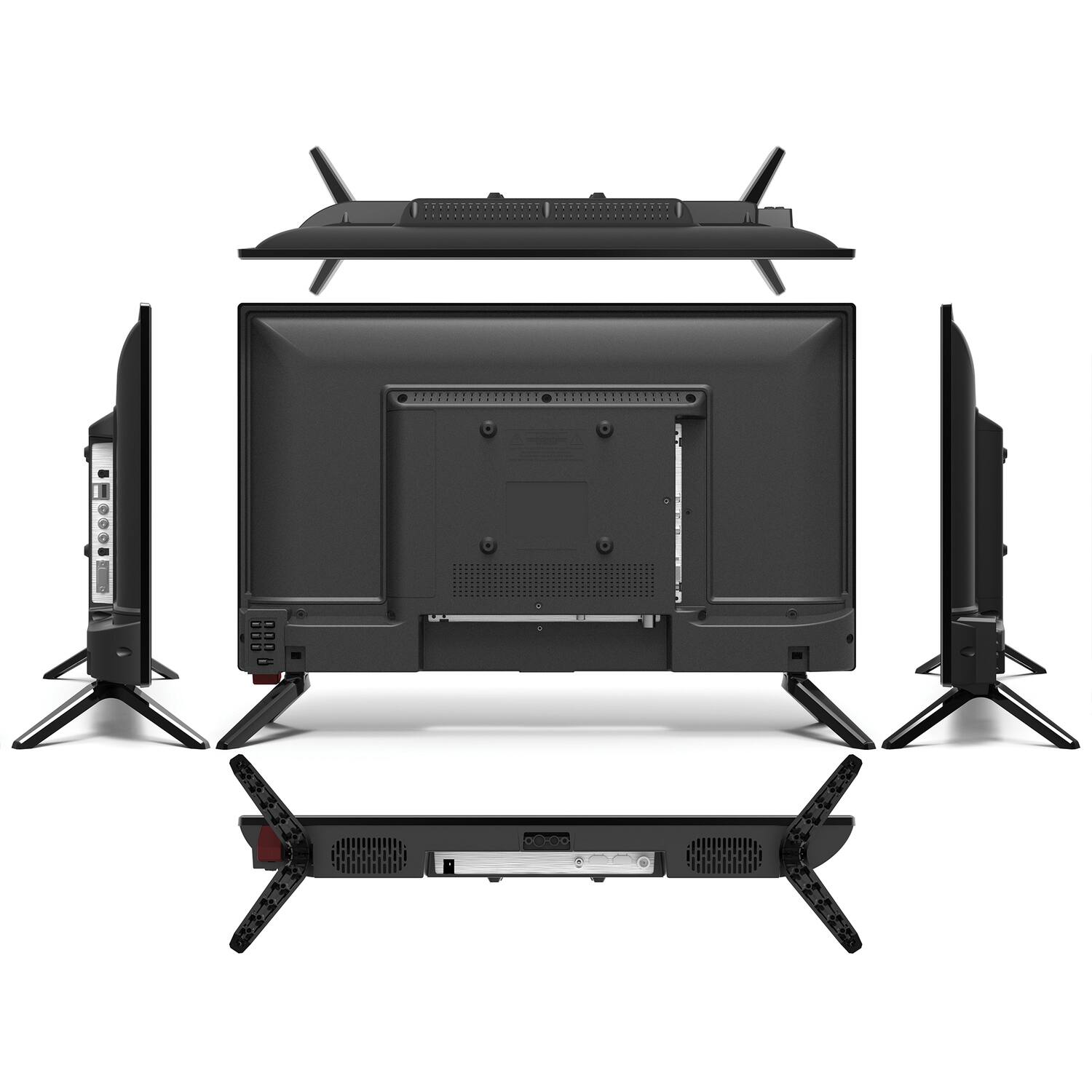 Alt View 1. AudioBox - 24" Class 1366 x 768 Frameless HD LED Portable TV/DVD Combo with Remote, Car Charger, TV-24D - Black.