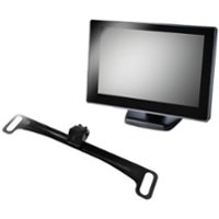 BOYO - License Plate Camera with 5" LCD Monitor - Black - Front_Zoom