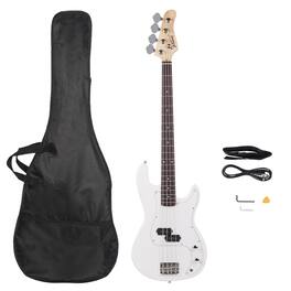Winado - GP Series Full Size Electric Bass Guitar 4 String Beginner Kit Canadian Maple Fingerboard with Cable