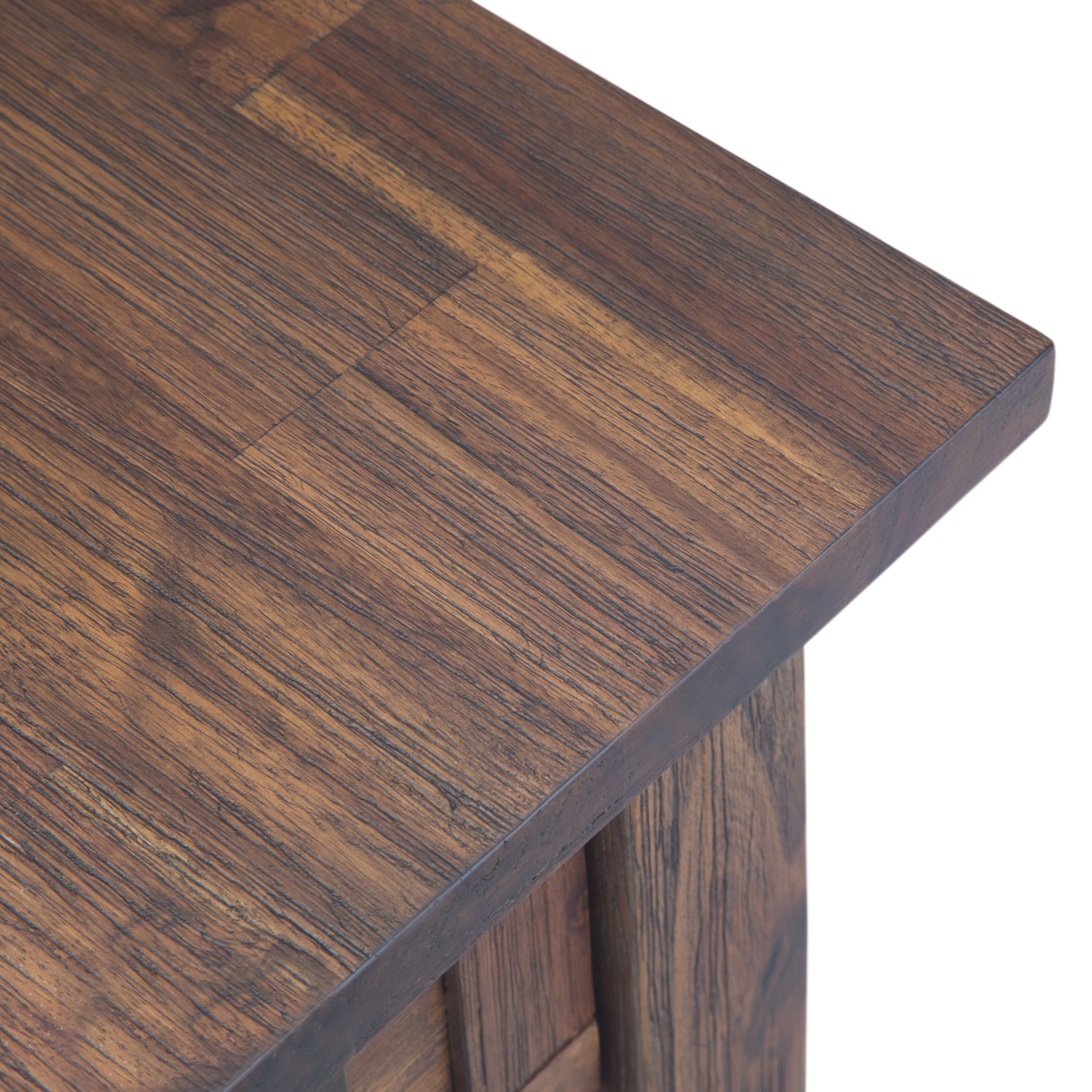 Alt View 15. Simpli Home - Monroe Narrow Side Table - Distressed Charcoal Brown.