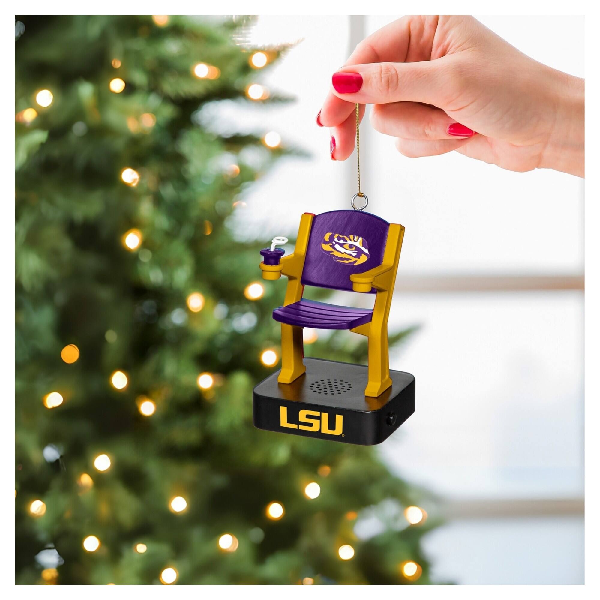 Alt View 1. Evergreen Enterprises - LSU Tigers Stadium Seat Ornament with Sound - Multicolor.