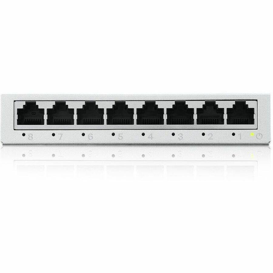 Alt View 1. ZYXEL - ZYXEL GS-108B v5 Ethernet Switch - 8 Ports - Fast Ethernet, Gigabit Ethernet - 10/100/1000Base-T - 2 Layer Supported - White.