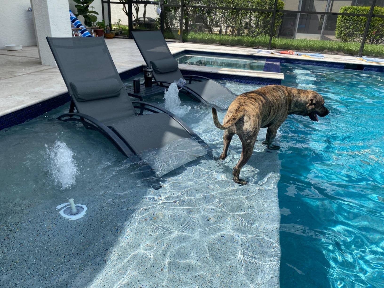 Alt View 1. PURPLE LEAF - 3-Pieces Aluminum Outdoor Chaise Lounge Patio Lounge Chair with Side Table - Grey.