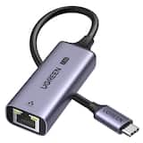 UGREEN - USB C to Ethernet Adapter 2.5G, Network Adapter Compatible for NAS, MacBook Air/Pro, XPS, iPhone 17 Pro/Max - Space Gray