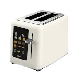 Livwell - 2-Slice Smart Touch Toaster - Matte Cream