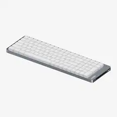 Front. Lofree - Lofree Flow2 100-Key Triple-Mode Low-Profile Wireless Mechanical Keyboard with Void Silent Linear Switches - White.