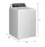 The text on the image reads: "44" T 27" 27". This indicates that the washer and dryer combo is 44 inches tall, with a width of 27 inches for the washer and 27 inches for the dryer.