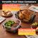 Versatile Dual Glass Containers
4.2QT Family Size
Perfect for 4-lb chicken & family meals
1.8QT Personal Size
Ideal for single servings, sides or desserts