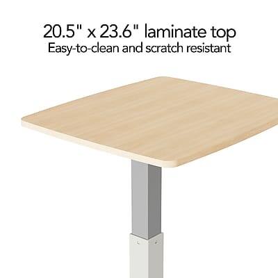 20.5" x 23.6" laminate top  
Easy-to-clean and scratch resistant