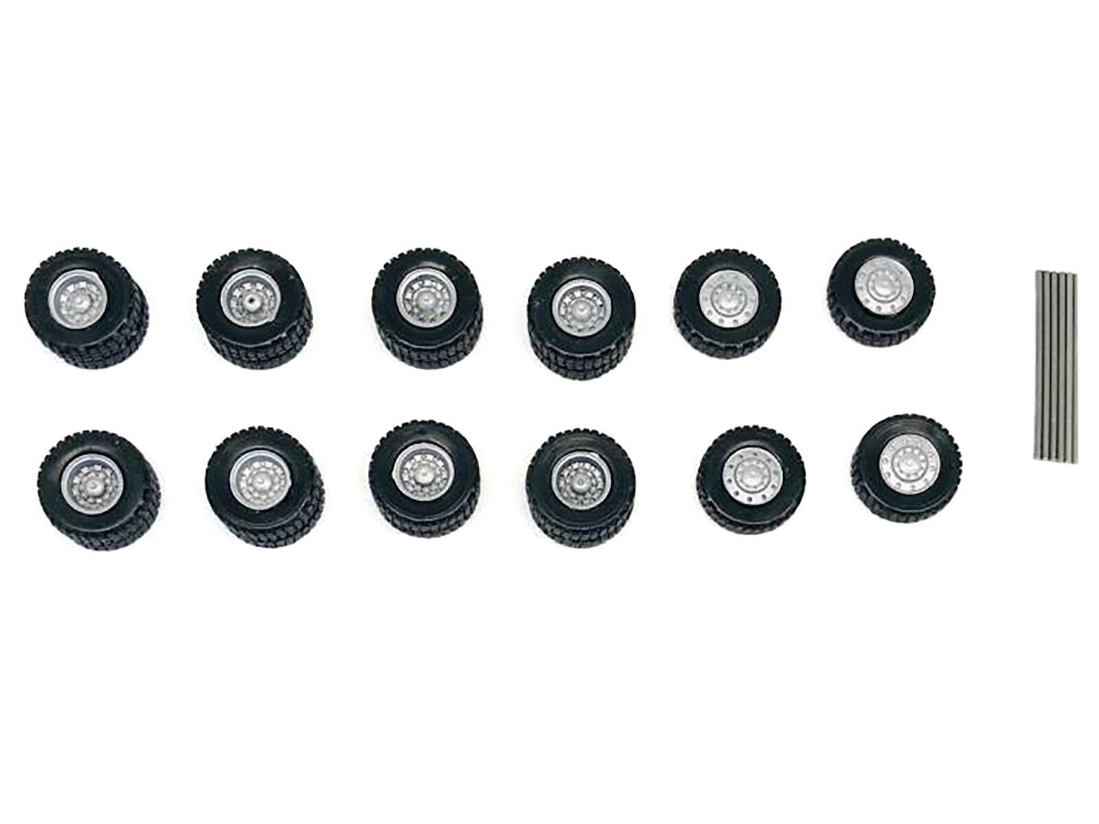 Alt View 1. Promotex - All-Terrain Wheel Sets (2 Front and 4 Rear) 1/87 (HO) Plastic Model by Promotex.