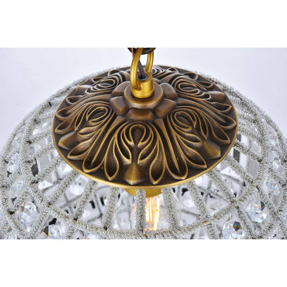 Alt View 1. Urban Classic - Olivia 1 light French Gold Pendant Clear Royal Cut Crystal - French Gold.