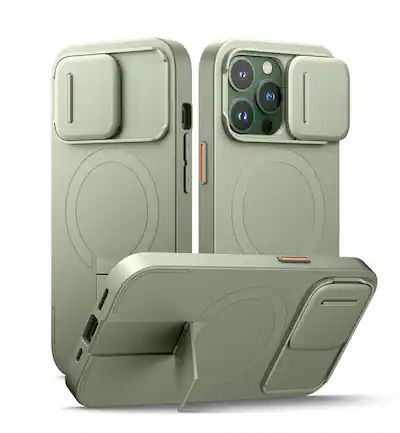 Suritch for iPhone 13 Pro Case with Magnetic Camera Slide Cover and Adjustable Kickstand, Compatible with MagSafe, Shockproof Bumper Case Slim Suritch for iPhone 13 Pro Case with Magnetic Camera Slide Cover and Adjustable Kickstand, Compatible with MagSafe, Shockproof Bumper Case Slim