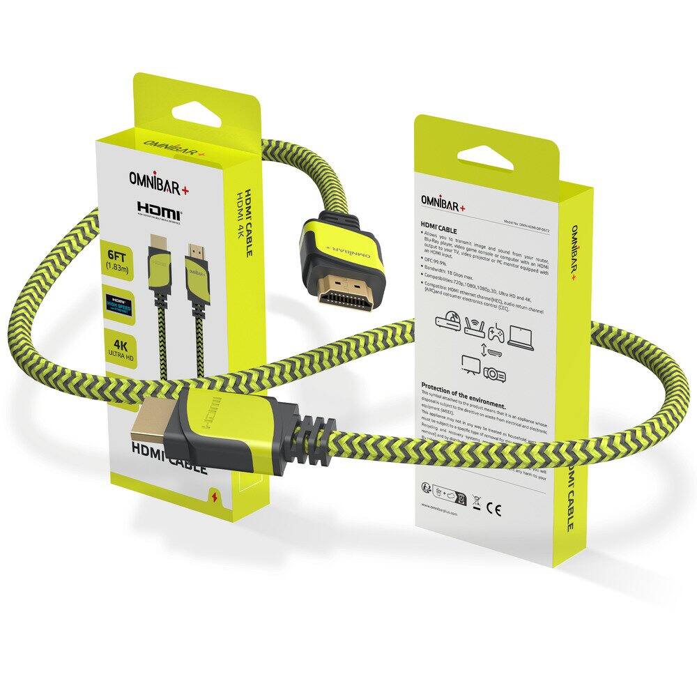 OMNIBAR+ HDMI 4K CABLE  
6FT (1.83m)  
HDMI CABLE  
OMNIBAR+ HDMI 4K CABLE  
Protection of the environment.