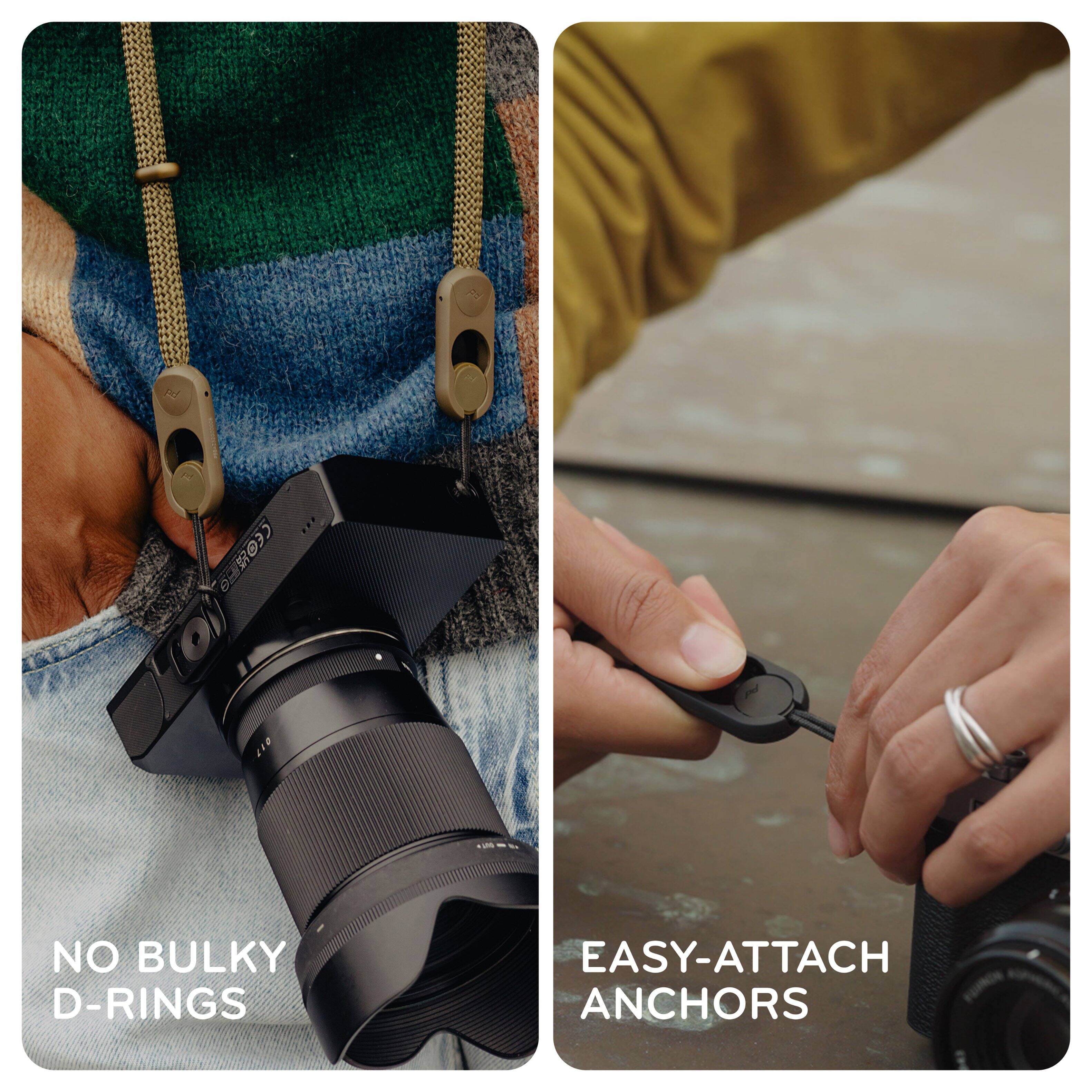 NO BULKY D-RINGS

EASY-ATTACH ANCHORS