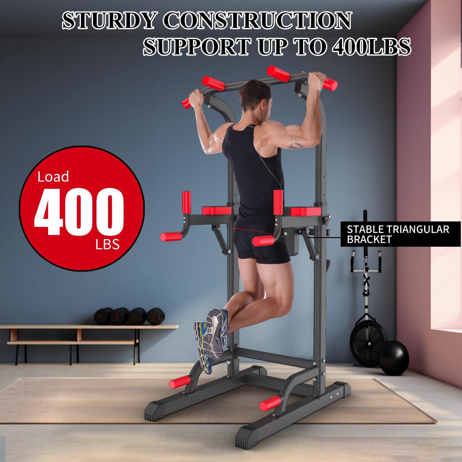 STURDY CONSTRUCTION SUPPORT UP TO 400LBS

Load 400 LBS

STABLE TRIANGULAR BRACKET