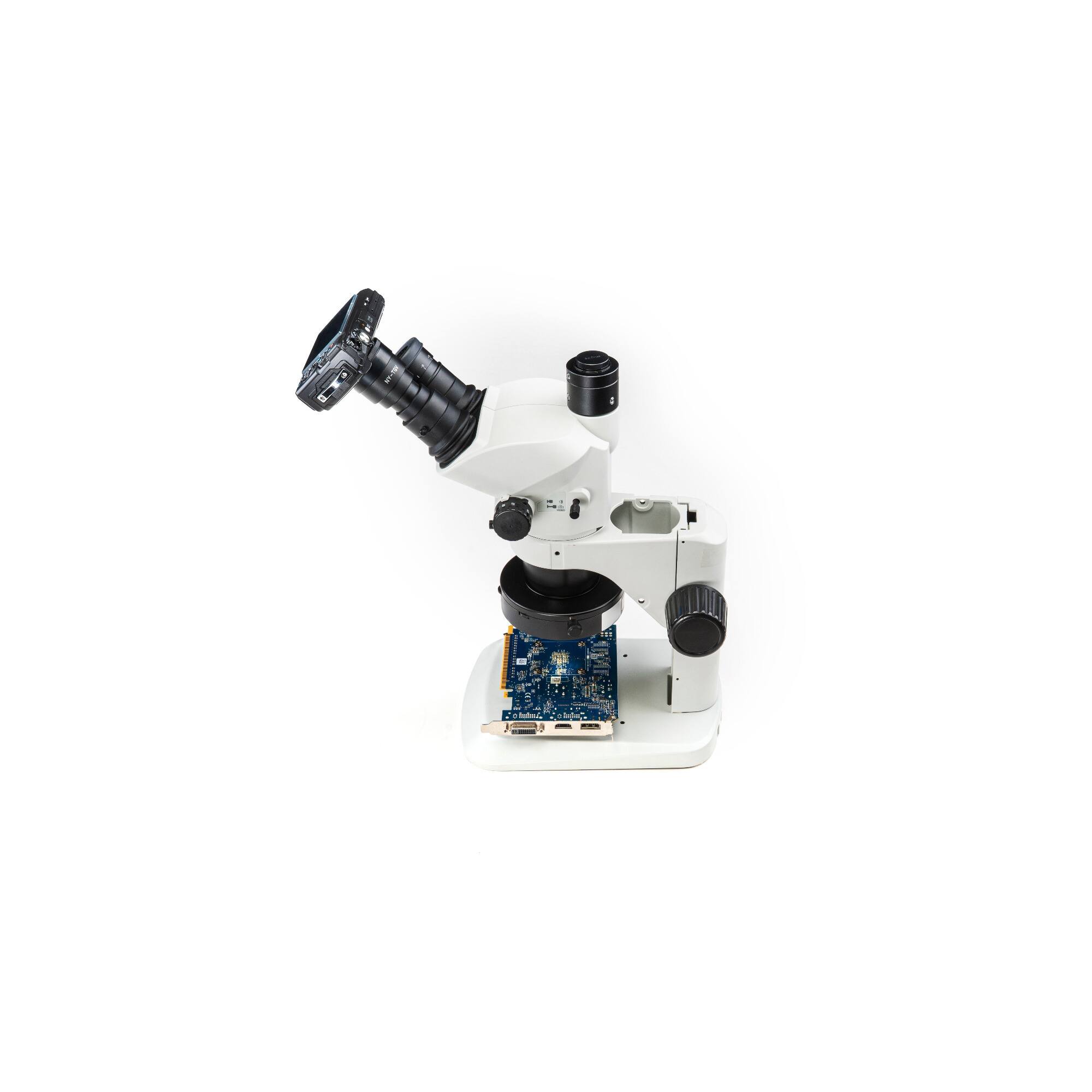 Left. OM System - OM SYSTEM TG-7 INDUSTRY Digital Camera and NY-TGV Microscope Adapter Kit (Black).