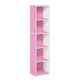 Furinno - Daly 8-Cube Horizontal Bookcase, Bookshelf, Storage Organizer, 35 Width - White