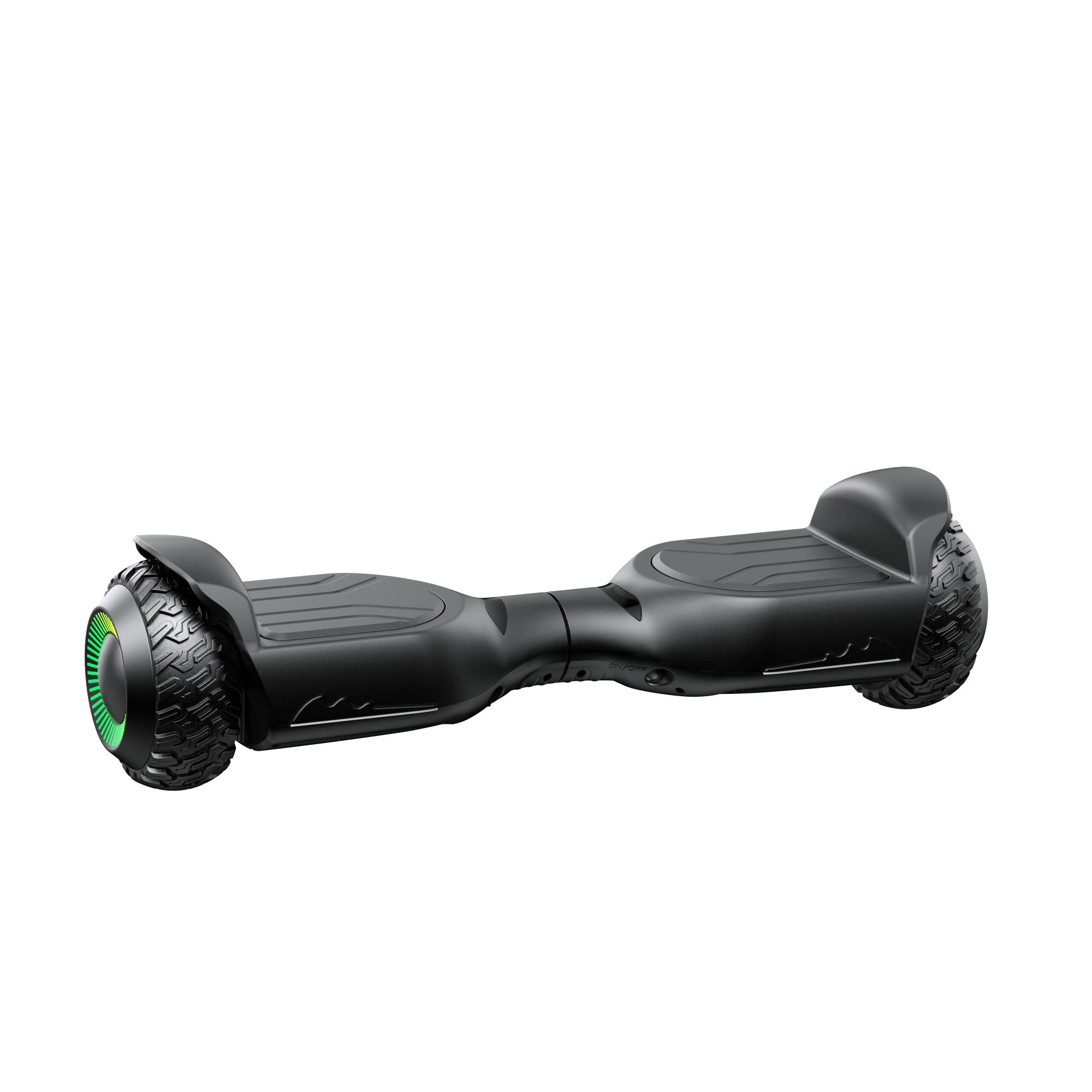 Back. MIHOVER - 250W*2 All-Terrain Hoverboard for Kids, 37V 2Ah Battery, 7.75 MPH, Bluetooth, 176 lb Capacity, UL2272 - Black.