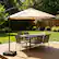 Angle. Ainfox - Ainfox 10FT Outdoor Patio Cantilever Umbrella Hanging Offset with Cross Base & Sand Bags for Market,Backyard - Khaki.