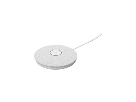 Front. Logitech - Logitech Wired Microphone 952000038 - White.