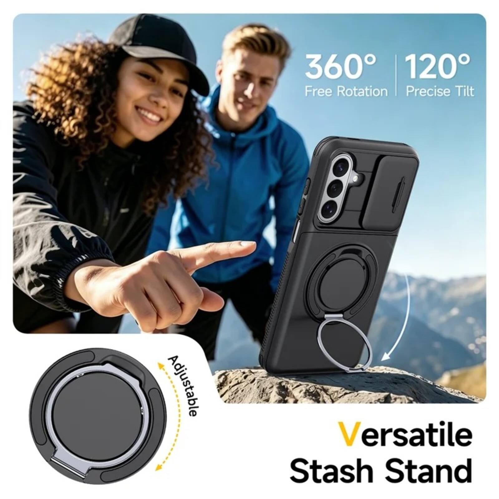 360° 120° Free Rotation Precise Tilt Adjustable Versatile Stash Stand