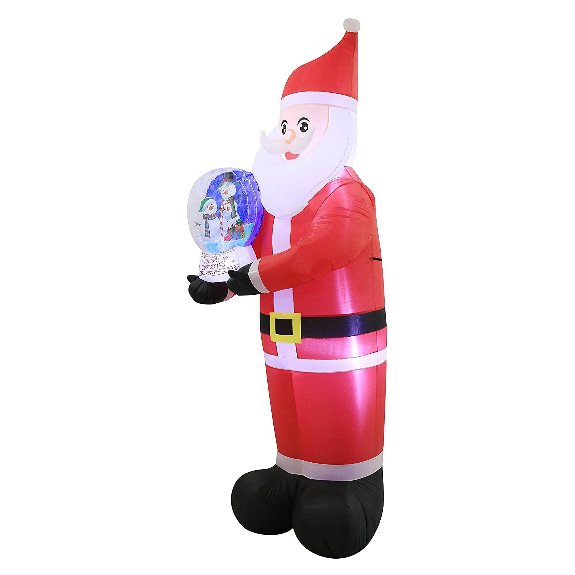 Alt View 1. Occasions - Occasions 8 Foot Inflatable Santa Holding Snow Globe Christmas Yard Decoration - Multicolor.