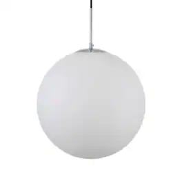 Living District - Baxter 1 Light Chrome Pendant With Frosted White Glass - Chrome And Frosted White