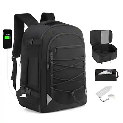 best travel laptop backpack airplane carry on Nomatic 14L Pack, Black including a padded notebook/tablet compartment for 17 laptop and 12.9 iPad MATEIN Mens Travel Backpack, 27L