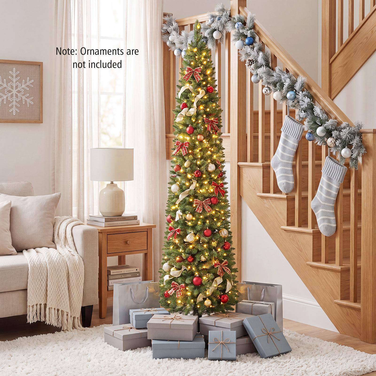 Note: Ornaments are not included