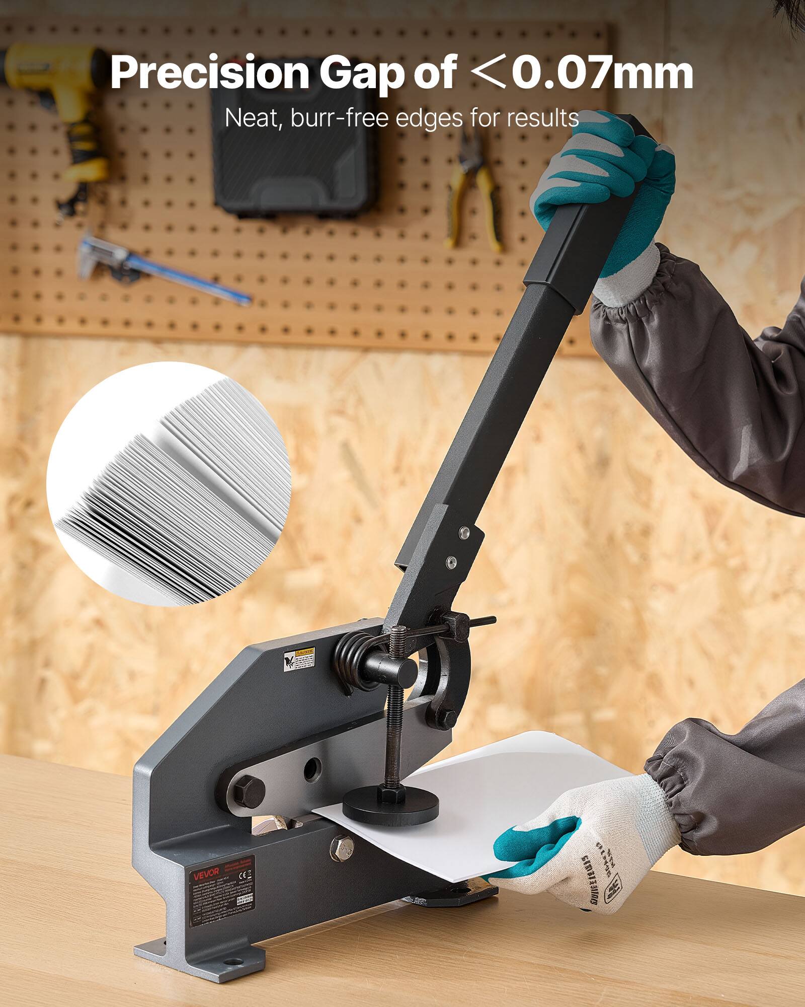 Precision Gap of <0.07mm  
Neat, burr-free edges for results