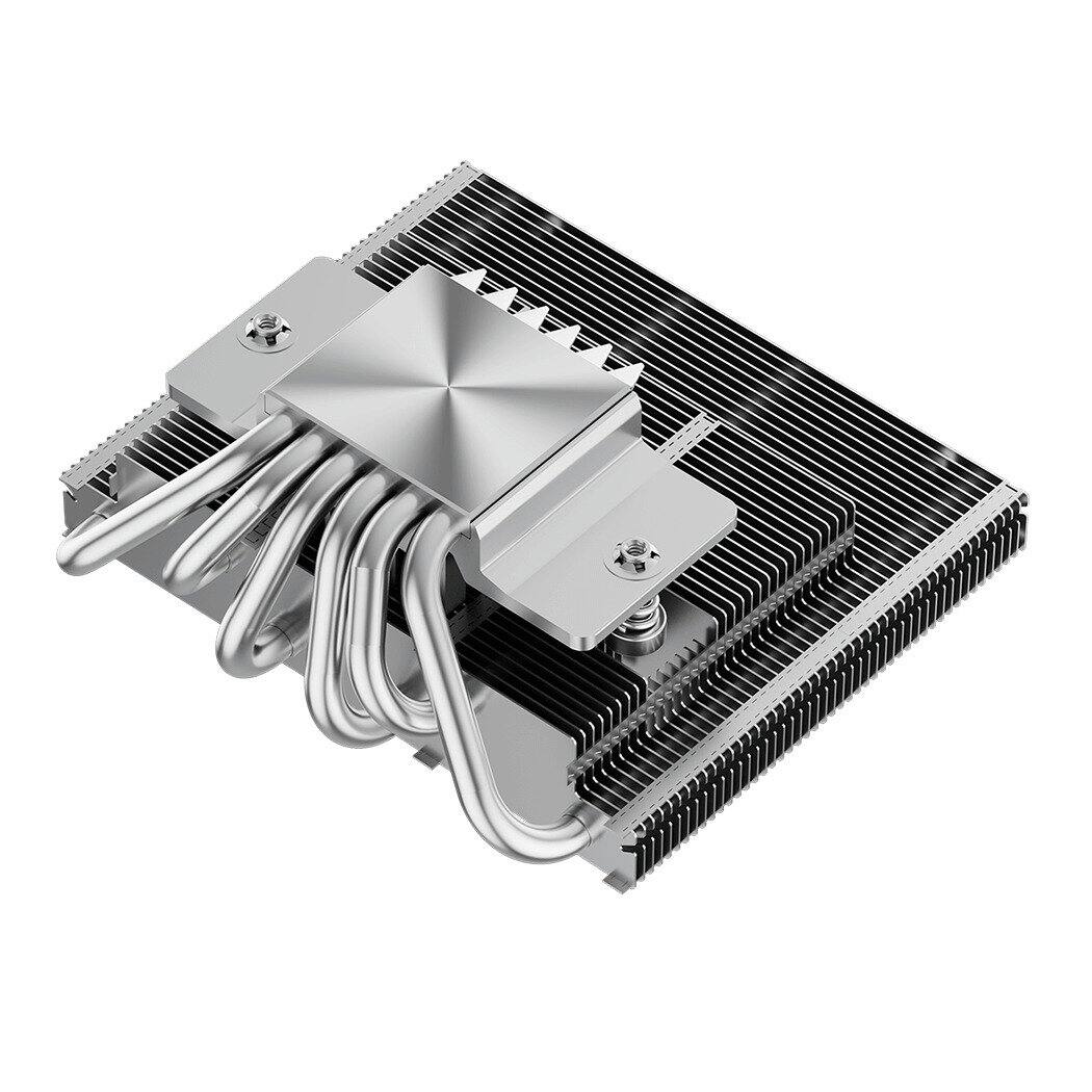 Alt View 3. PCCOOLER - RC600 67.5MM Height Low Profile Air Cooler - sliver.