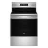 Front. Whirlpool - 5.3 Cu. Ft. Freestanding Electric Range with Air Cooking Technology, No Preheat Air Fry and Air Baking and Self Clean - Stainless Steel.