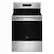 Front. Whirlpool - 5.3 Cu. Ft. Freestanding Electric Range with Air Cooking Technology, No Preheat Air Fry and Air Baking and Self Clean - Stainless Steel.
