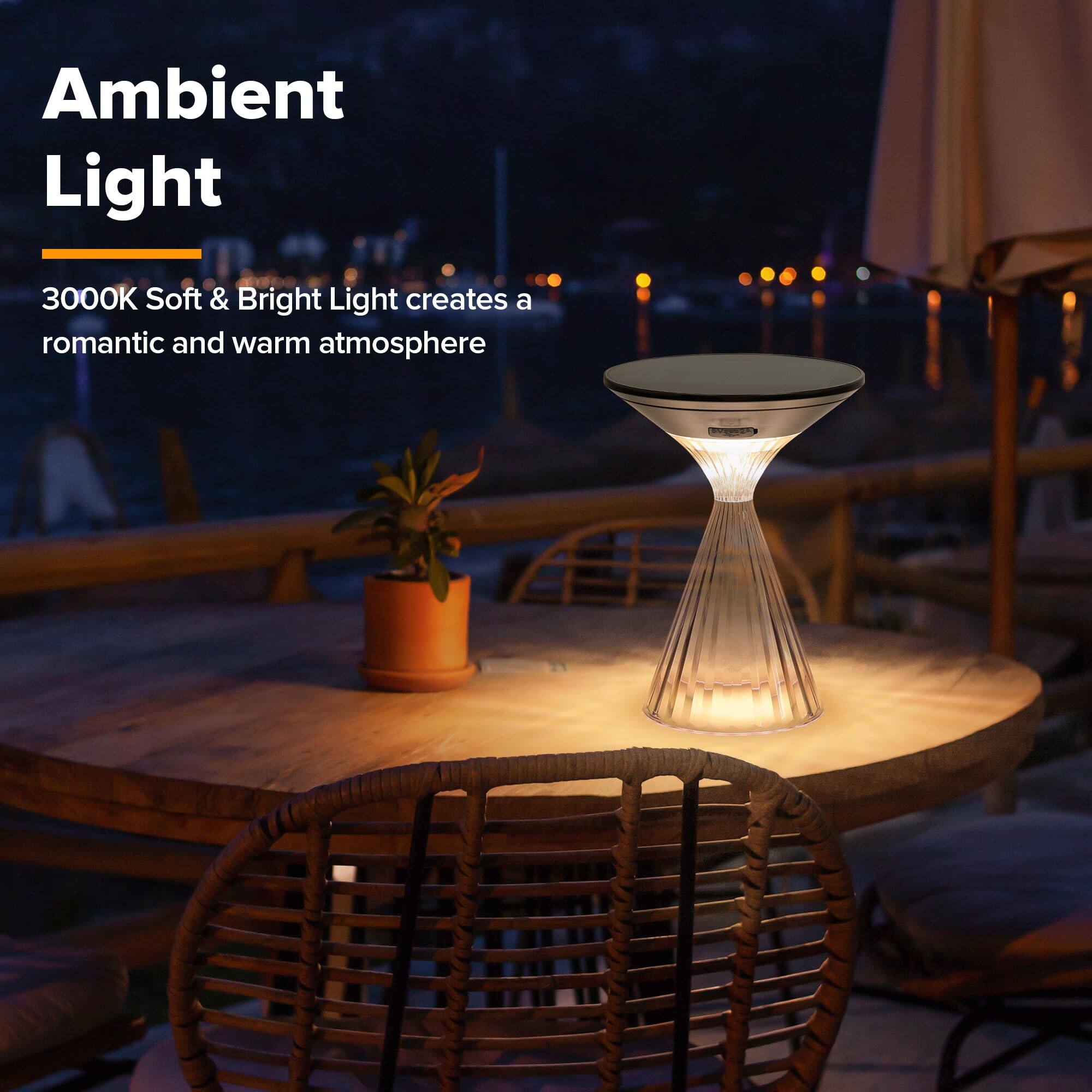 Ambient Light

3000K Soft & Bright Light creates a romantic and warm atmosphere