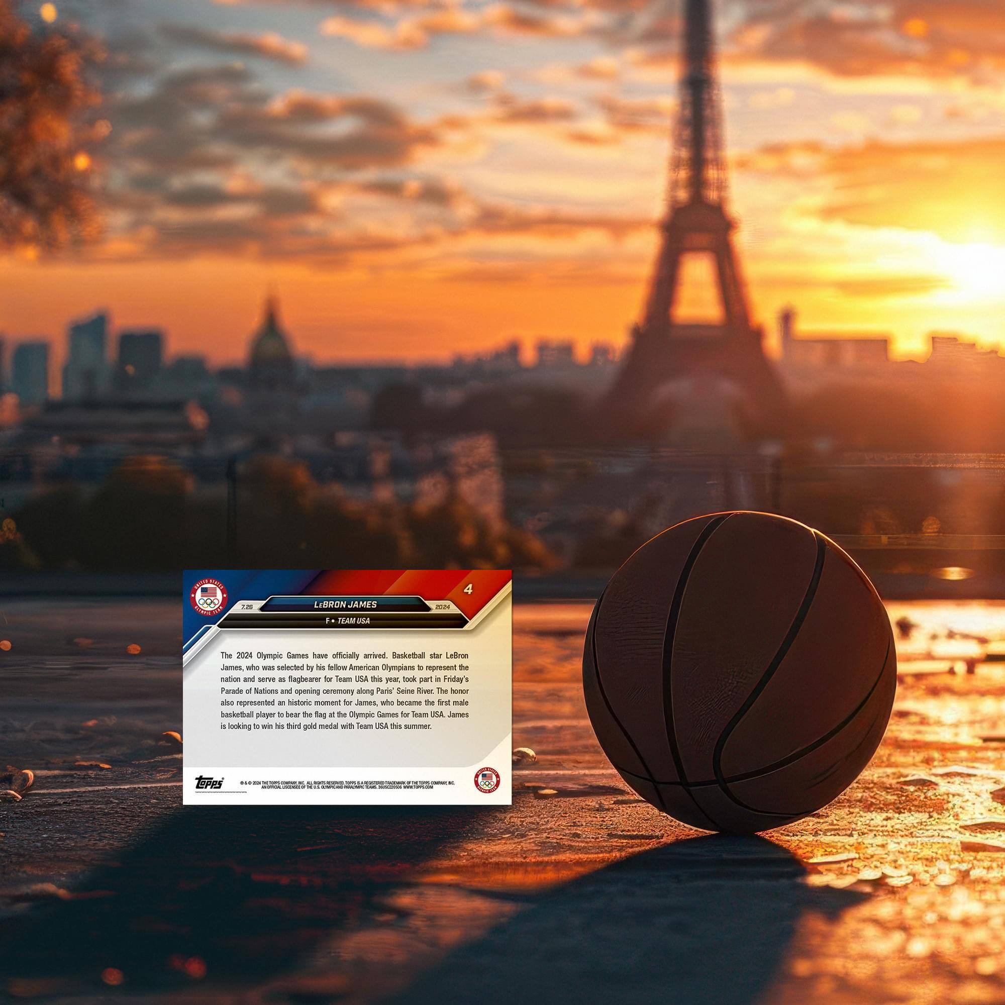 PM LIBRON JAMES ms d ITAM USA

The 2024 Olympic Games have officially arrived. Basketball star LeBron James, who was selected by his fellow American Olympians to represent the nation and serve as a flagbearer for Team USA this year, took part in Friday's Parade of Nations and opening ceremony along Paris' Champs-Élysées. The event also represented a historic moment for James, who became the first male basketball player to bear the flag at the Olympic Games for Team USA. James is looking to win his third gold medal with Team USA this summer.