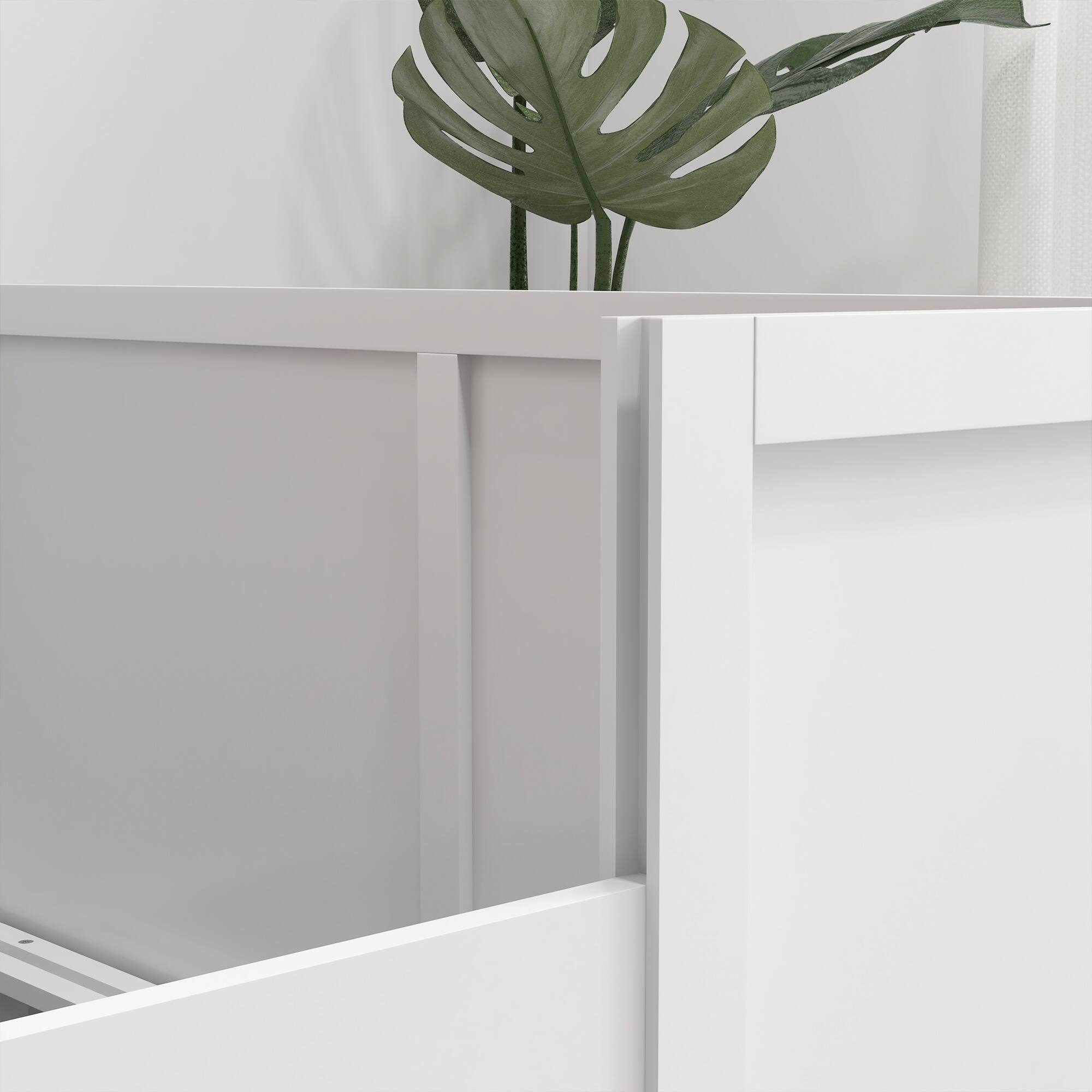 Alt View 5. Pawhut - Whelping Box for Dogs, Retractable Light Stand, Waterproof Mat, Adjustable Door, Small/Medium/Large Dogs, 41" x 39".