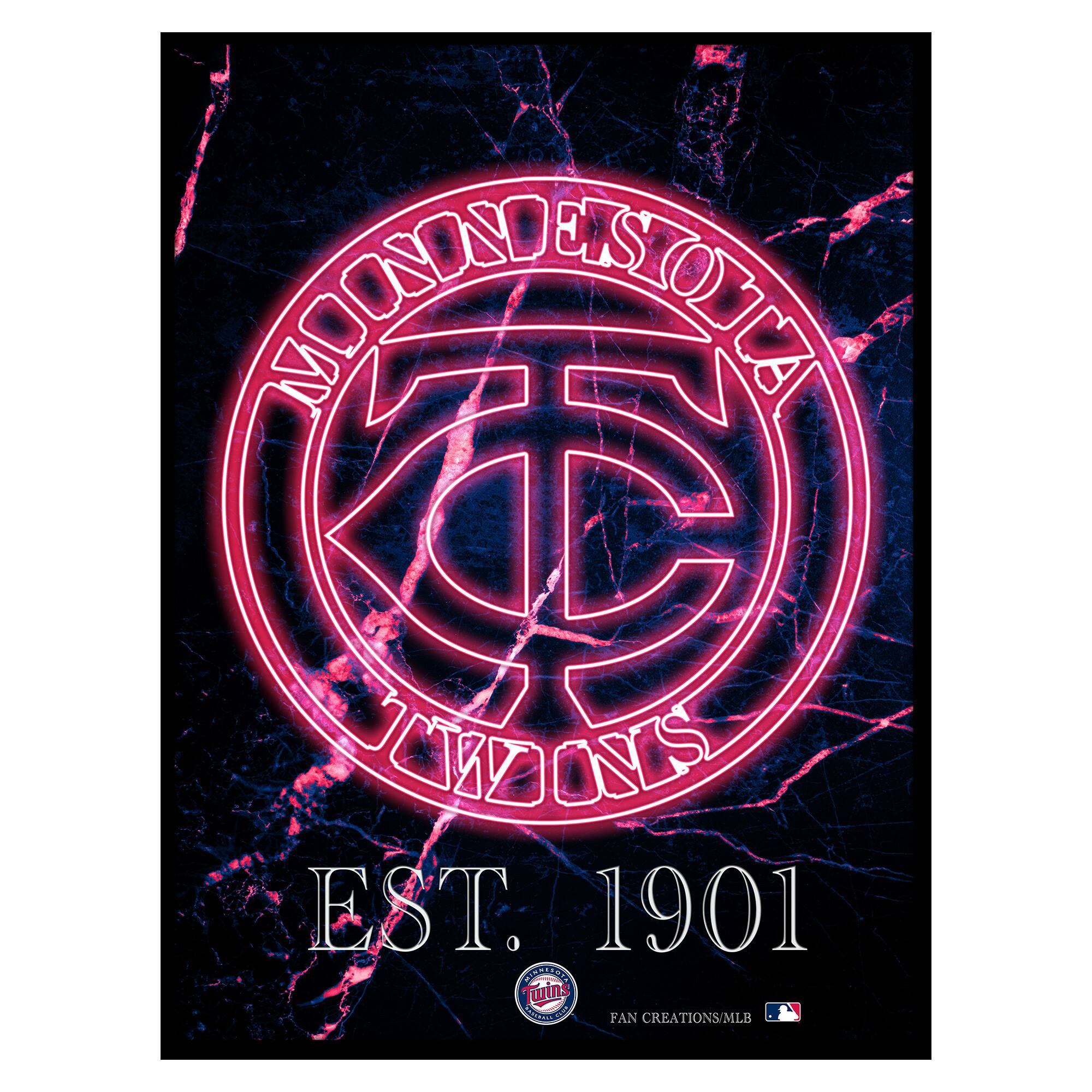 Black 12'' x 16'' Framed Circle Logo Print