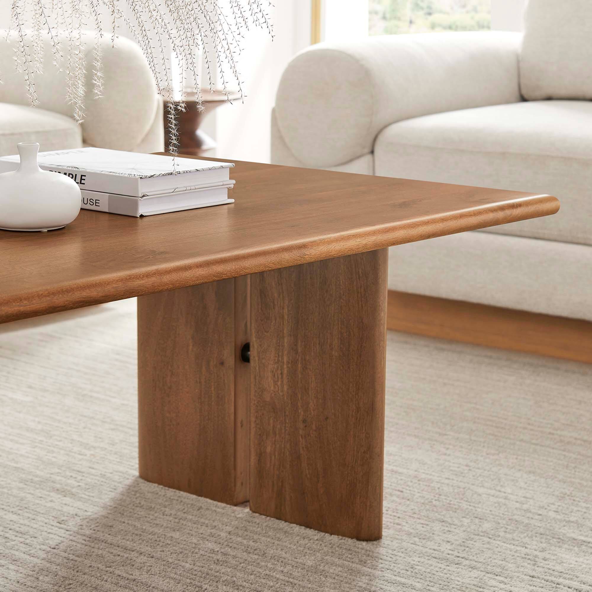 Alt View 1. Modway - Amistad Wood Coffee Table by Modway - Walnut.