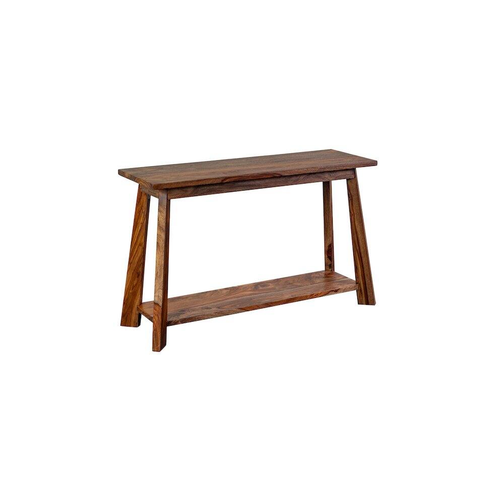 Alt View 1. Porter Designs - Kalispell Solid Sheesham Wood Console Table - Brown.