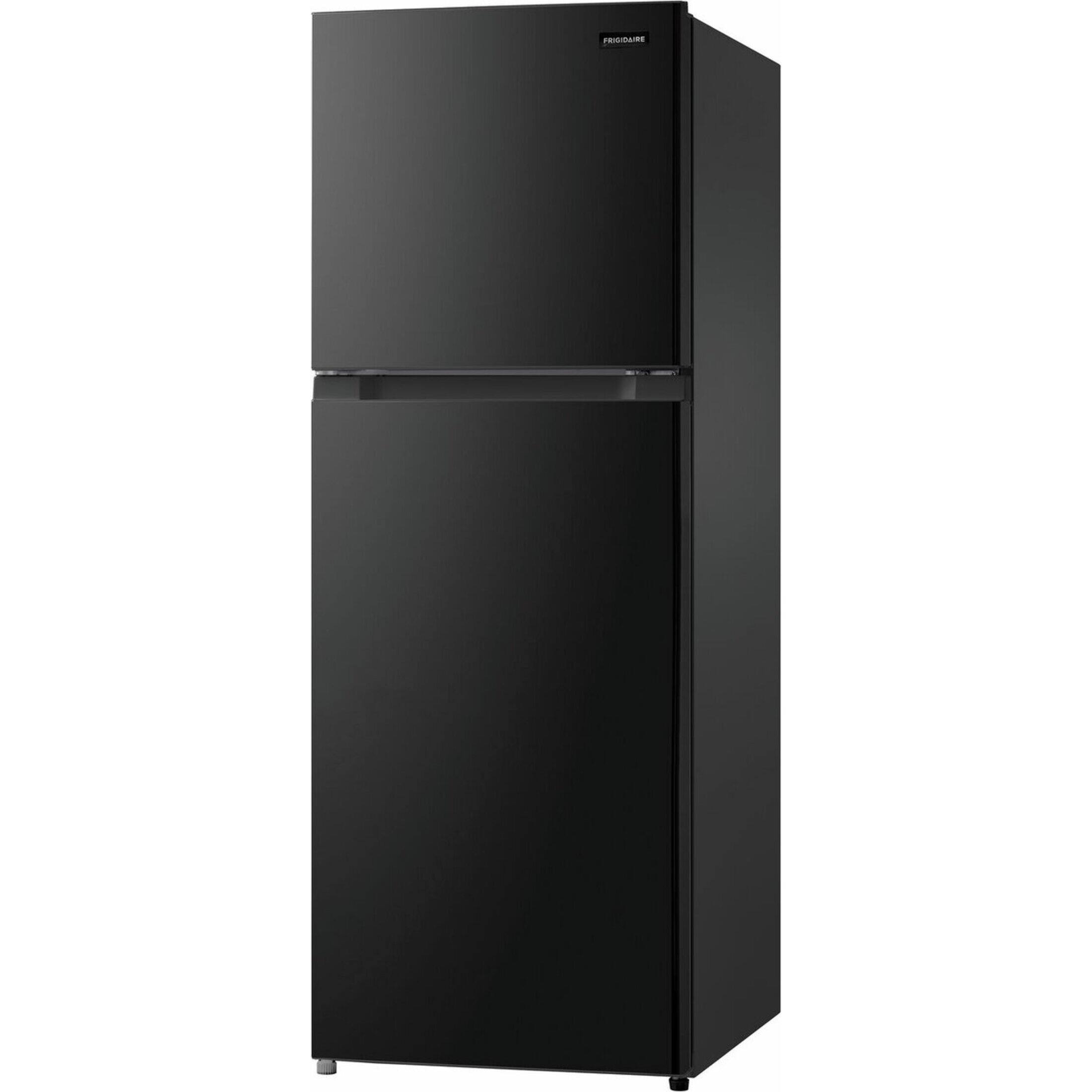 Angle. Frigidaire - 10 Cu. Ft. Garage Ready Top Freezer Apartment-Size Refrigerator - Black.