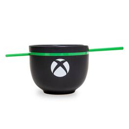 Ukonic - Xbox Series X Logo 20-Ounce Ramen Bowl and Chopstick Set - Black