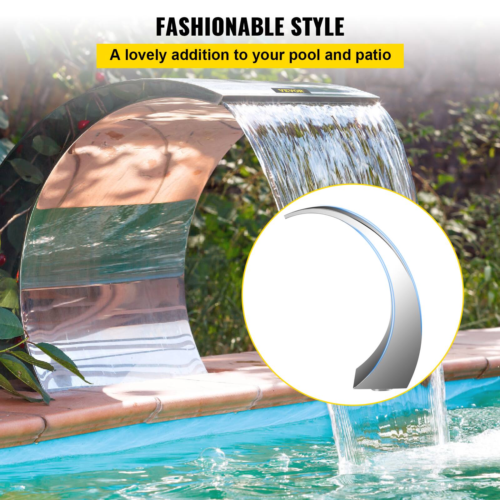 FASHIONABLE STYLE  
A lovely addition to your pool and patio