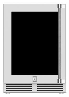 Hestan - 5.2 Cu. Ft. Built-In Mini Fridge - Silver