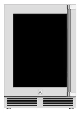 Alt View 11. Hestan - 5.2 Cu. Ft. Built-In Mini Fridge - Silver.