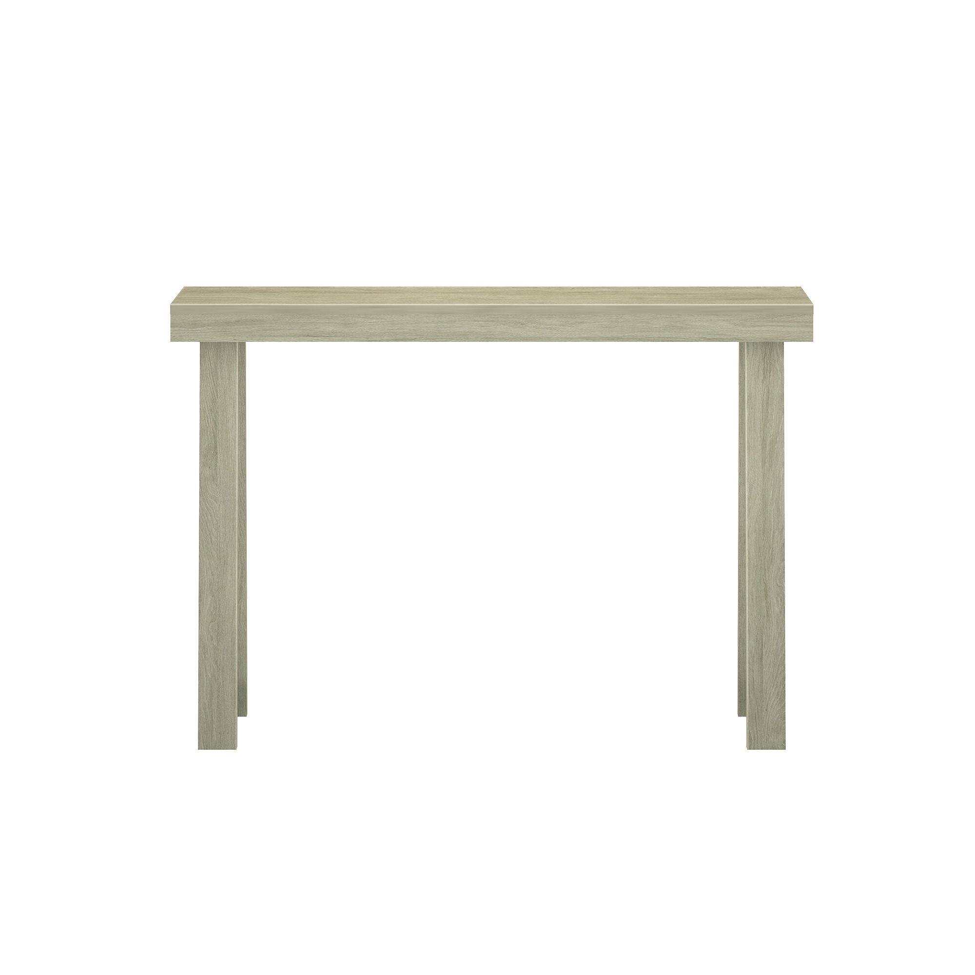 Alt View 3. Plank+Beam - Classic Console Table - 46 inches, Seashell - Seashell.
