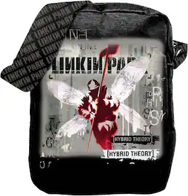 PopMarket - Linkin Park - Rocksax - Linkin Park - Hybrid Theory - Crossbody Bag with Stash Pockets (Black) - Multicolor