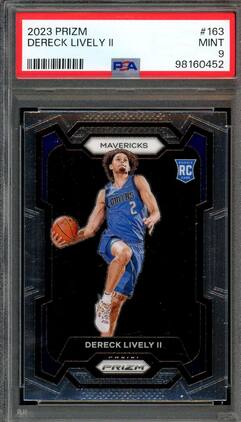 Panini - Dereck Lively II Rookie Card 2023-24 Prizm #163 PSA 9